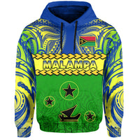 Malampa Province Hoodie Vanuatu Pig Tusk Polynesian Flag Style - Wonder Print Shop