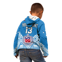 (Custom Text and Number) Toa Samoa Rugby Hoodie KID Manu Siva Tau Style Ulafala LT13 - Wonder Print Shop