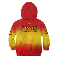 Spain Football Hoodie KID La Roja World Cup 2022 - Wonder Print Shop