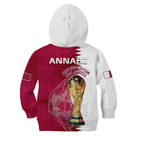 Qatar Football Hoodie KID Annabi Champions Proud WC 2022 - Wonder Print Shop