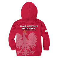 Poland Football Hoodie KID Polska World Cup 2022 Red - Wonder Print Shop