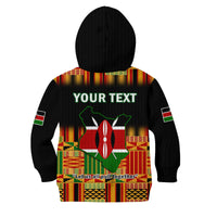 (Custom Personalised) Kenya Hoodie KID Happy Jamhuri Day Kenyan Pattern - Wonder Print Shop