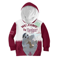(Custom Personalised) Qatar Hoodie KID Laeeb Mascot World Cup 2022 Welcome To Qatari - Wonder Print Shop