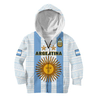 Argentina Football Hoodie KID World Cup La Albiceleste 3rd Champions Proud - Wonder Print Shop