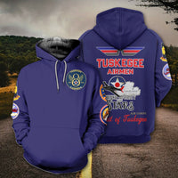 African Hoodie Tuskegee Airmen Pullover Hoodie - Wonder Print Shop