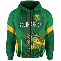 Custom South Africa Rugby Hoodie Springboks Champion LT13 - Wonder Print Shop