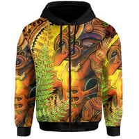 Custom Personalised Hei Tiki Maori Hoodie Fern Aotearoa Ta Moko Sun LT13 - Wonder Print Shop