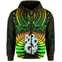 Aotearoa Fern Hoodie New Zealand Hei Tiki Special Style LT13 - Wonder Print Shop