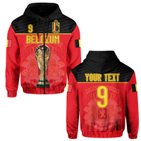 Custom Belgium Football 2022 Hoodie De Rode Duivels Sporty Style - Wonder Print Shop
