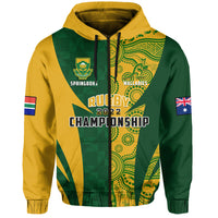 Custom Australia Rugby and South Africa Rugby Hoodie Wallabies Mix Springboks Sporty - Wonder Print Shop