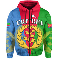 Eritrea Hoodie Eritrean Map Mix African Pattern Simple Style - Wonder Print Shop