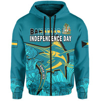 Bahamas Independence Day Hoodie Blue Marlin Since 1973 Style - Wonder Print Shop