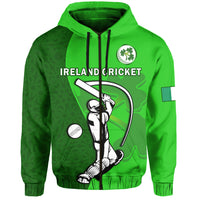 Custom Ireland CrickeHoodie Irish Flag Celtic Cross Sporty Style - Wonder Print Shop