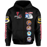 Custom Tuskegee Airmen Hoodie Red Tail Angels American Heros - Wonder Print Shop