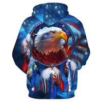 Native American DreamCatcher Eagle Print 3D Hoodies LT10 - Wonder Print Shop