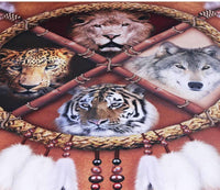 Wolf Dreamcatcher Animal Tribal Lion Tiger Leopard Native American Bedding Set LT10 - Wonder Print Shop