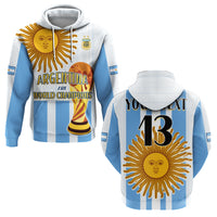 Custom Argentina Football Hoodie World Champions 2022 Dream Come True LT13 - Wonder Print Shop