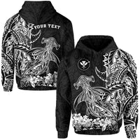 Custom Hawaii Polynesian Hoodie Wild Hammerhead Sharks LT13 - Wonder Print Shop
