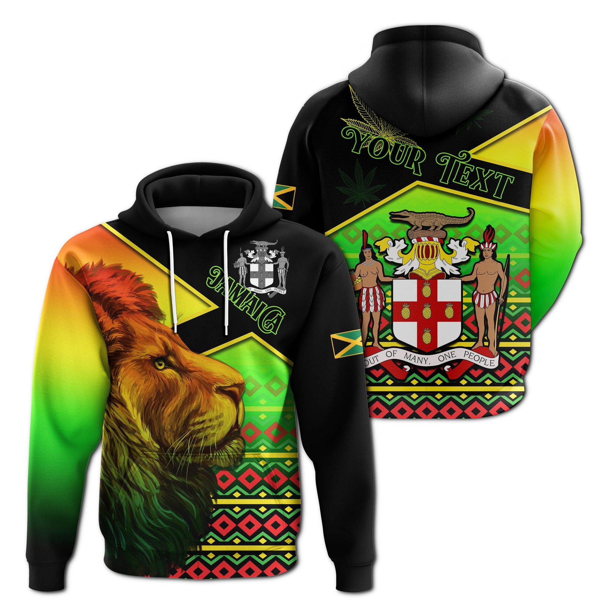 custom-personalised-jamaica-lion-hoodie-jamaican-pattern-version-reggae-colors
