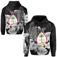 Custom Guam Seal Hoodie Polynesian Turtle with Flowers Version White LT13 - Wonder Print Shop