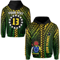 Custom Cook Islands Zip Hoodie Polynesian Pattern Stars LT13 - Wonder Print Shop