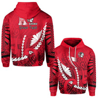 Custom Kahuku Hawaiian School Hoodie Enthusiasm Red Raiders LT13 - Wonder Print Shop