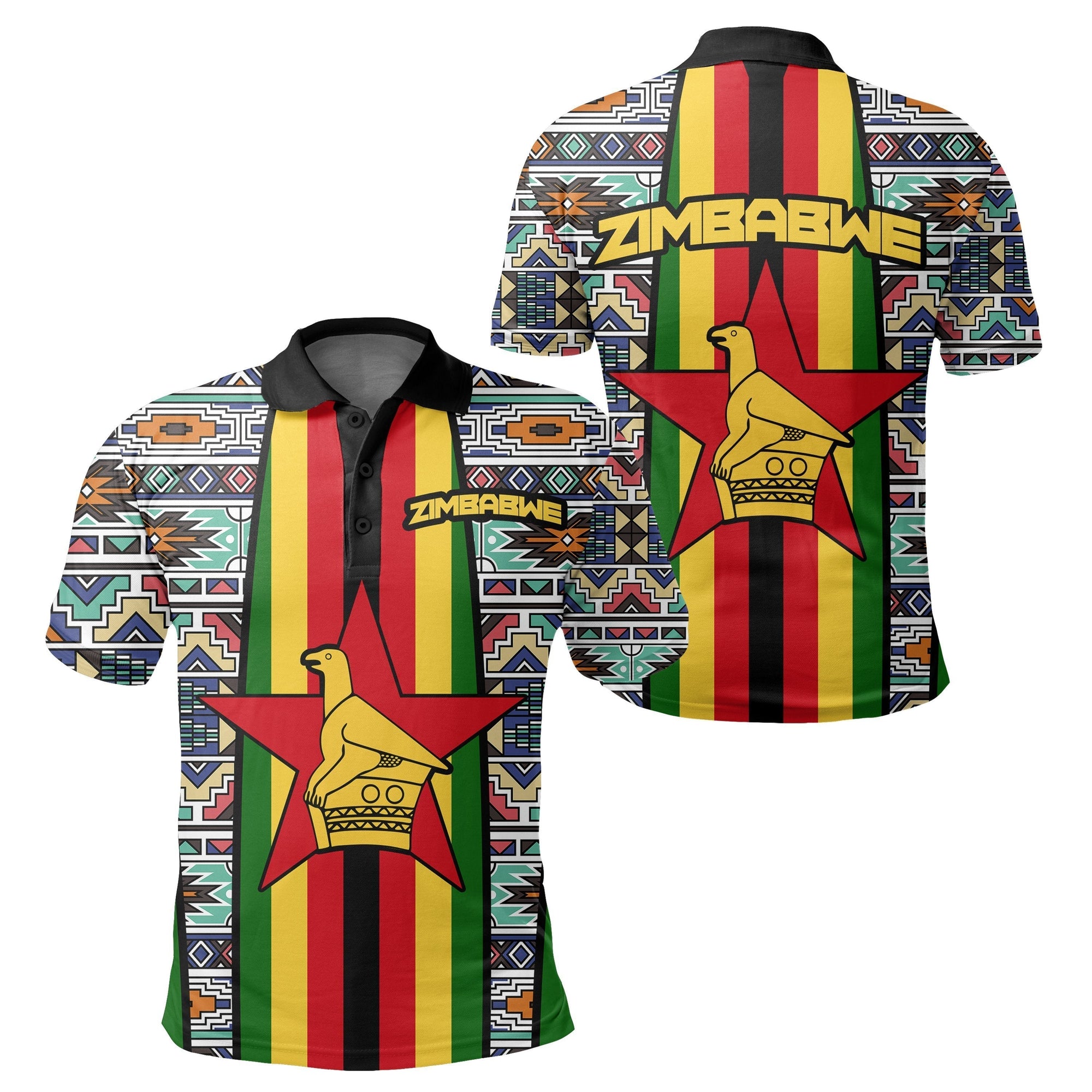 african-polo-shirt-zimbabwe-coat-of-arms-polo-shirt