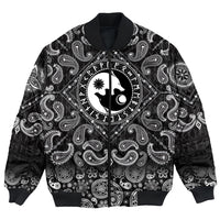 Viking Bomber Jacket Hati and Skoll Sun and Moon with Bandana Paisley Style RLT12 - Wonder Print Shop