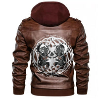 Viking Hati and Skoll Runes Leather Jacket RLT12 - Wonder Print Shop