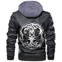 Viking Hati and Skoll Runes Leather Jacket RLT12 - Wonder Print Shop