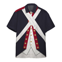Continental Army Costume Hawaiian Shirt LT8 - Wonder Print Shop