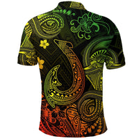Hawaii Fish Hook Polynesian Polo Shirt Unique Style Reggae LT8 - Wonder Print Shop