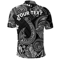 Custom Hawaii Fish Hook Polynesian Polo Shirt Unique Style Black LT8 - Wonder Print Shop