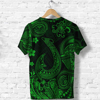 Hawaii Fish Hook Polynesian T Shirt Unique Style Green LT8 - Wonder Print Shop