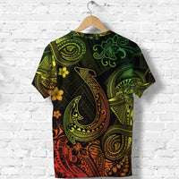 Hawaii Fish Hook Polynesian T Shirt Unique Style Reggae LT8 - Wonder Print Shop