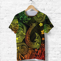 Custom Hawaii Fish Hook Polynesian T Shirt Unique Style Reggae LT8 - Wonder Print Shop