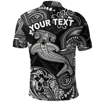 Custom Hawaii Hammer Shark Polynesian Polo Shirt Unique Style Black LT8 - Wonder Print Shop