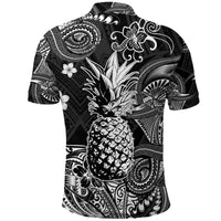 Hawaii Pineapple Polynesian Polo Shirt Unique Style Black LT8 - Wonder Print Shop