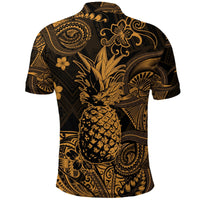 Hawaii Pineapple Polynesian Polo Shirt Unique Style Gold LT8 - Wonder Print Shop
