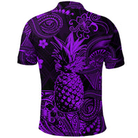 Hawaii Pineapple Polynesian Polo Shirt Unique Style Purple LT8 - Wonder Print Shop