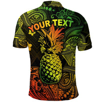 Custom Hawaii Pineapple Polynesian Polo Shirt Unique Style Reggae LT8 - Wonder Print Shop
