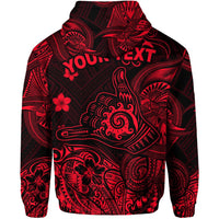 Custom Hawaii Shaka Polynesian Hoodie Unique Style Red LT8 - Wonder Print Shop
