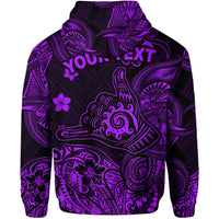 Custom Hawaii Shaka Polynesian Zip Hoodie Unique Style Purple LT8 - Wonder Print Shop