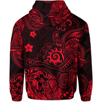 Hawaii Shaka Polynesian Hoodie Unique Style Red LT8 - Wonder Print Shop