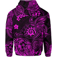 Custom Hawaii Shaka Polynesian Hoodie Unique Style Pink LT8 - Wonder Print Shop