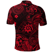 Hawaii Shaka Polynesian Polo Shirt Unique Style Red LT8 - Wonder Print Shop