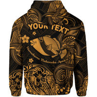Custom Hawaii State Fish Humuhumu Nukunuku Apuaa Polynesian Hoodie Unique Style Gold LT8 - Wonder Print Shop