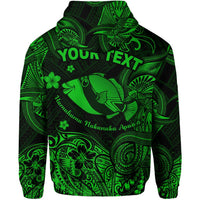 Custom Hawaii State Fish Humuhumu Nukunuku Apuaa Polynesian Hoodie Unique Style Green LT8 - Wonder Print Shop