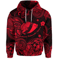 Custom Hawaii State Fish Humuhumu Nukunuku Apuaa Polynesian Hoodie Unique Style Red LT8 - Wonder Print Shop