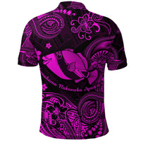 Hawaii State Fish: Humuhumu Nukunuku Apuaa Polynesian Polo Shirt Unique Style Pink LT8 - Wonder Print Shop